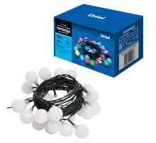 Гирлянда светодиодная  "Радуга-1"  ULD-S0500-030/DGA RGB IP20 RAINBOW-1   5м. 30 диодов. RGB свет. шнур зеленый.  UL-00005470  Uniel