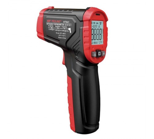 Лазерный бесконтактный цифровой пирометр до 400 °C KT 641A  87244  КВТ
