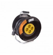 Удлинитель силовой на катушке 4 гнезда с/з 40 м 3х2,5 мм PROFESSIONAL PROCONNECT  11-7614  PROconnect