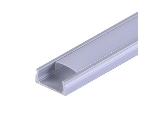 Комплект накладного алюминиевого профиля с рассеивателем, 15х6мм, 1м  146-400-1  REXANT