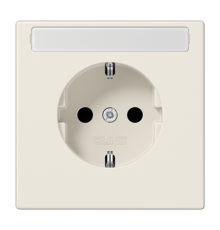 Штепсельная розетка SCHUKO 16A, 250V~ с защитой от детей и полем для надписи; слоновая кость  LS1520KINA  Jung