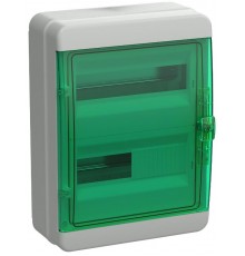 Корпус пластиковый навесной на 24 модулей КМПн-24 IP65 зеленый прозрачная дверь TEKFOR  TF5-KP72-N-24-65-K03-K06 TEKFOR  IEK