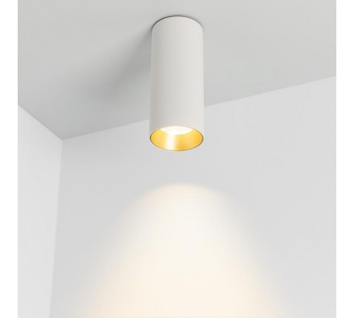 Светильник SP-POLO-SURFACE-R65-8W Day4000 (WH-GD, 40 deg)  027505  Arlight