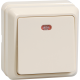 ОКТАВА кремовый Выключатель 1-клавишный с индикацией О/У 10А ВС20-1-1-ОКм  EVO11-K33-10-DC  GENERICA