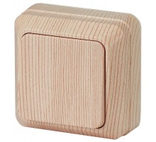 2-101-11 Intro Выключатель, 10А-250В, IP20, ОУ, Quadro, сосна  Б0027633  Intro