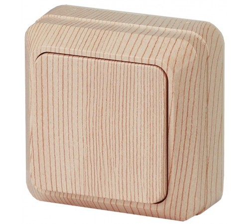 2-101-11 Intro Выключатель, 10А-250В, IP20, ОУ, Quadro, сосна  Б0027633  Intro