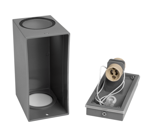 Светильник светодиодный PDL-S 72150 GU10-2 GR 230V IP65  .5040038  Jazzway