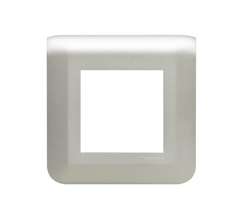 Рамка - Mosaic - 2 модуля - алюминий  079302L  Legrand