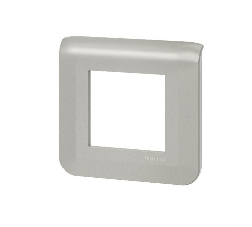 Рамка - Mosaic - 2 модуля - алюминий  079302L  Legrand