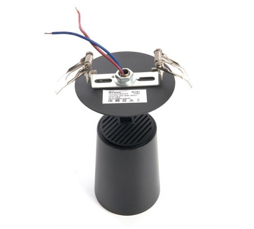 Светильник светодиодный встраиваемый AL181 12W 4000K черный  41002  Feron