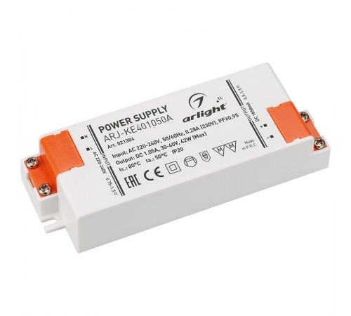 Блок питания ARJ-KE401050A (42W, 1050mA, PFC)  021384  Arlight