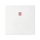 Клавиша для выключателя S75 с подсветкой белого матового цвета S82 Concept  8200111-090  Simon