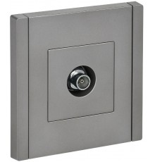 FORTE&PIANO Розетка TV оконечная FP528 сталь  FP-A10-O-K46  IEK