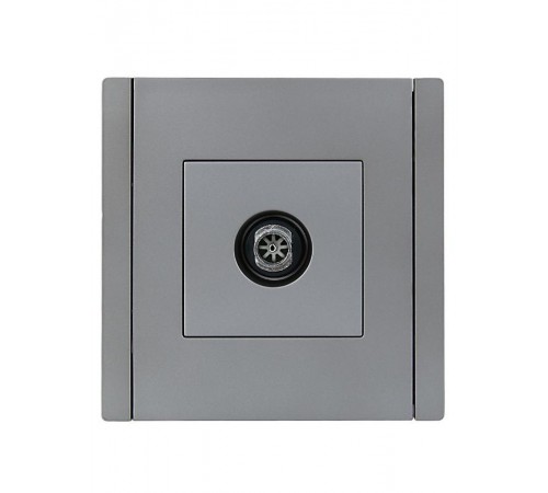 FORTE&PIANO Розетка TV оконечная FP528 сталь  FP-A10-O-K46  IEK