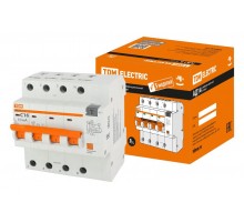 Выключатель автоматический дифференциального тока АД14 4Р 16А 10мА  SQ0204-0129  TDM