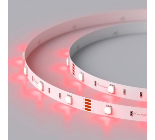 Лента светодиодная RT-B30-10mm 12V RGB (7.2 W/m, IP20, 5060, 5m) (arlight, Открытый)  010596(2)  Arlight