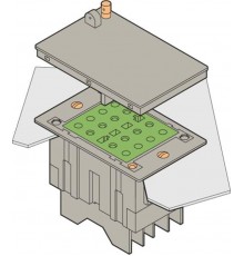 Блок CC-I-VA-2 Клеммный для токовых цепей, контакт до разрыва , монтаж на кабель, зажим под болт  1SNA166941R2500  TE