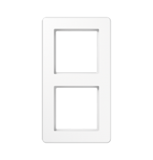 Рамка для вертикальной и горизонтальной установки, 2 поста; термопласт; белый; A FLOW  AF582BFWW  Jung