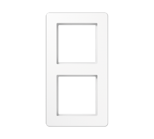 Рамка для вертикальной и горизонтальной установки, 2 поста; термопласт; белый; A FLOW  AF582BFWW  Jung