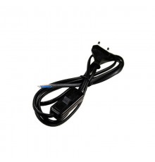 Сетевой шнур KF-HK-1 230V 1.9м (с выключателем) черный  23050  FERON