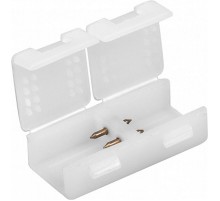 Соединитель для ленты  LD117  LS704/LS707 (мин. упаковка 50 шт) NEW для НОВОЙ ЛЕНТЫ БЕЗ ПРОВОДОВ  23079  FERON