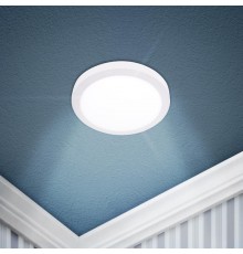 Светильник светодиодный   LED 8-12-4K круглый накладной LED 12W 220V 4000K, белый  Б0050275  ЭРА