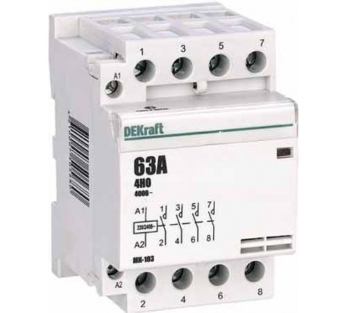 Контактор модульный 4НО 40А 230В МК-103  18081DEK  DEKraft