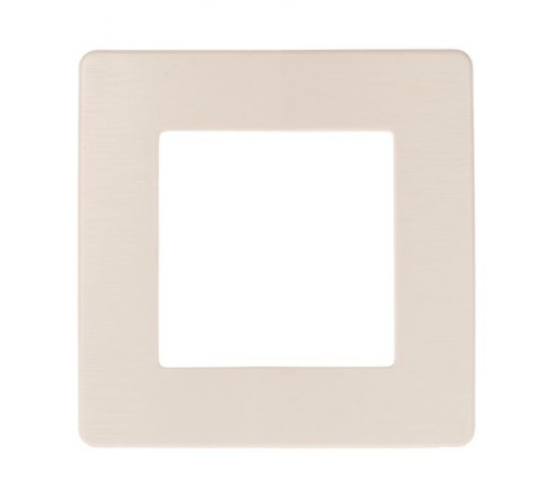 Рамка для розеток и выключателей серия 12 12-5101-02 на 1 пост, сатин, слоновая кость  Б0052500  ЭРА