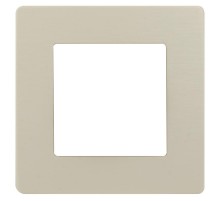 Рамка для розеток и выключателей серия 12 12-5101-02 на 1 пост, сатин, слоновая кость  Б0052500  ЭРА
