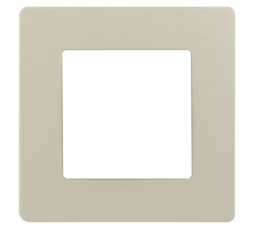 Рамка для розеток и выключателей серия 12 12-5101-02 на 1 пост, сатин, слоновая кость  Б0052500  ЭРА