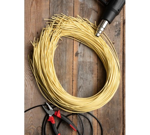 Термоусаживаемая трубка ТУТ нг 4/2 желтая EKF PROxima  tut-4-y-1m  EKF