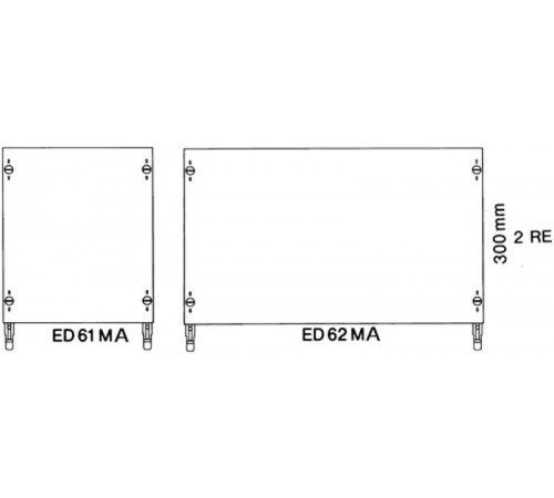 Модуль с монтажной платой 1ряд/2 рейки  ED61MA  ABB