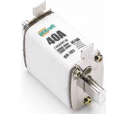 Предохранитель ножевой тип 33, габарит 00, 2А П  21327DEK  DEKraft