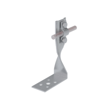 Угловой держатель болтовой скрученный для прутка  5-10 мм H140 мм CU  UDBS-H140-D5-10 CU  КМ-профиль