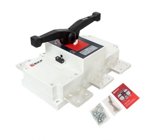 Рубильник-выключатель 1600A 3P c рукояткой управления для прямой установки PowerSwitch  psds-1600-3  EKF