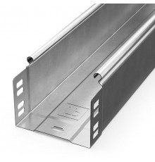 Лоток неперфорированный Стандарт INOX (AISI 304) 100х80х3000 (0,8 мм) (3 м/уп)  PR16.2309  Промрукав