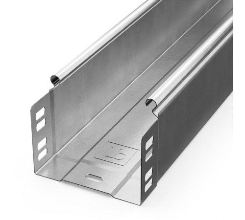 Лоток неперфорированный Стандарт INOX (AISI 304) 100х80х3000 (0,8 мм) (3 м/уп)  PR16.2309  Промрукав