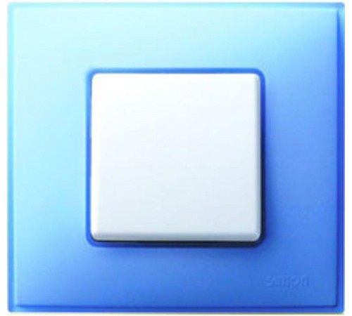 Simon 27 Рамка декоративная, 4 поста, (+суппорт), S27 Neos, Матовый, бирюзовый  27774-63  Simon