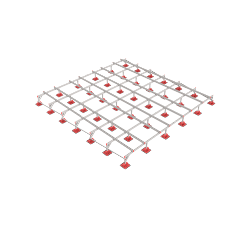 Опорная конструкция для установки оборудования TECHNORAPTOR LIGHTFOOT 6000х6000 HD  KM-TR-LTF-SSEI-6000-6000 HD  КМ - профиль