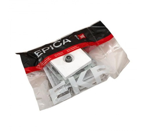 Механизм розетки TV, опроходная, белый Эпика EKF  UP1-SOW-TV-2  EKF