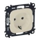 Valena ALLURE DIY Сл.кость Розетка 1-ая с/з с защитными шторками, безвинт.зажим  753820  Legrand