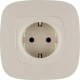 Valena ALLURE DIY Сл.кость Розетка 1-ая с/з с защитными шторками, безвинт.зажим  753820  Legrand