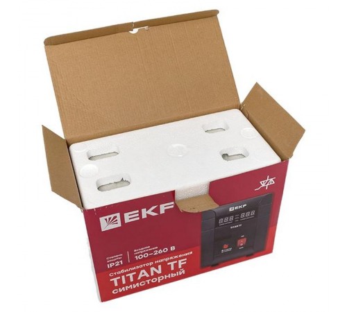Стабилизатор напряжения электронный напольного исполнения TITAN -TF-1000  stab-TF-1000 EKF