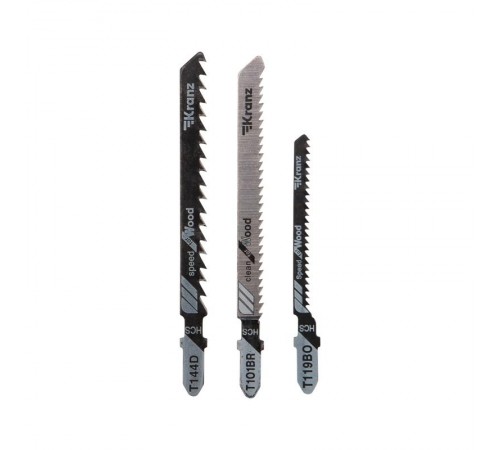 Набор полотен для электролобзика KRANZ № 3 T144D/T101BR/T119BO (3 шт./уп.) KR-92-0322  Kranz