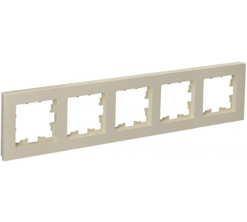 BRITE Рамка 5-ая РУ-5-Бр бежевый рифленый  BR-M52-51-K10  IEK