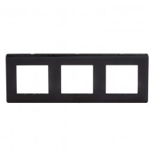 Рамка на 2+2+2 модуля (3-местная). черная. RAL7016  75013B  DKC