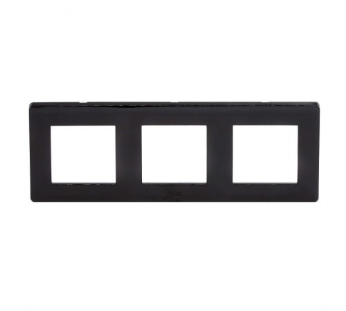 Рамка на 2+2+2 модуля (3-местная). черная. RAL7016  75013B  DKC