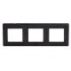 Рамка на 2+2+2 модуля (3-местная). черная. RAL7016  75013B  DKC