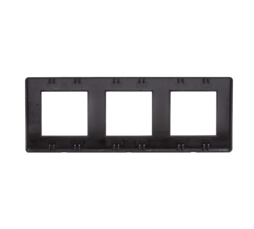 Рамка на 2+2+2 модуля (3-местная). черная. RAL7016  75013B  DKC