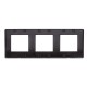Рамка на 2+2+2 модуля (3-местная). черная. RAL7016  75013B  DKC